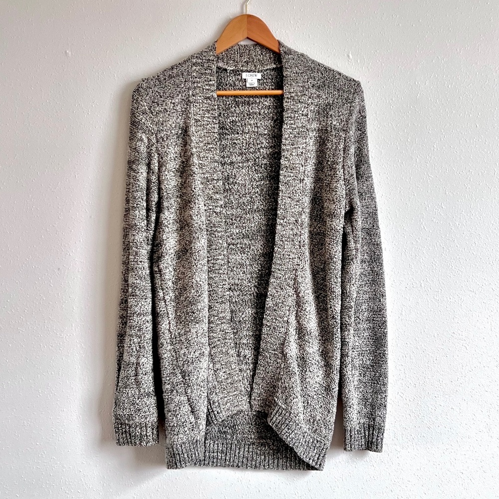 J. Crew Gray Marled Cardigan